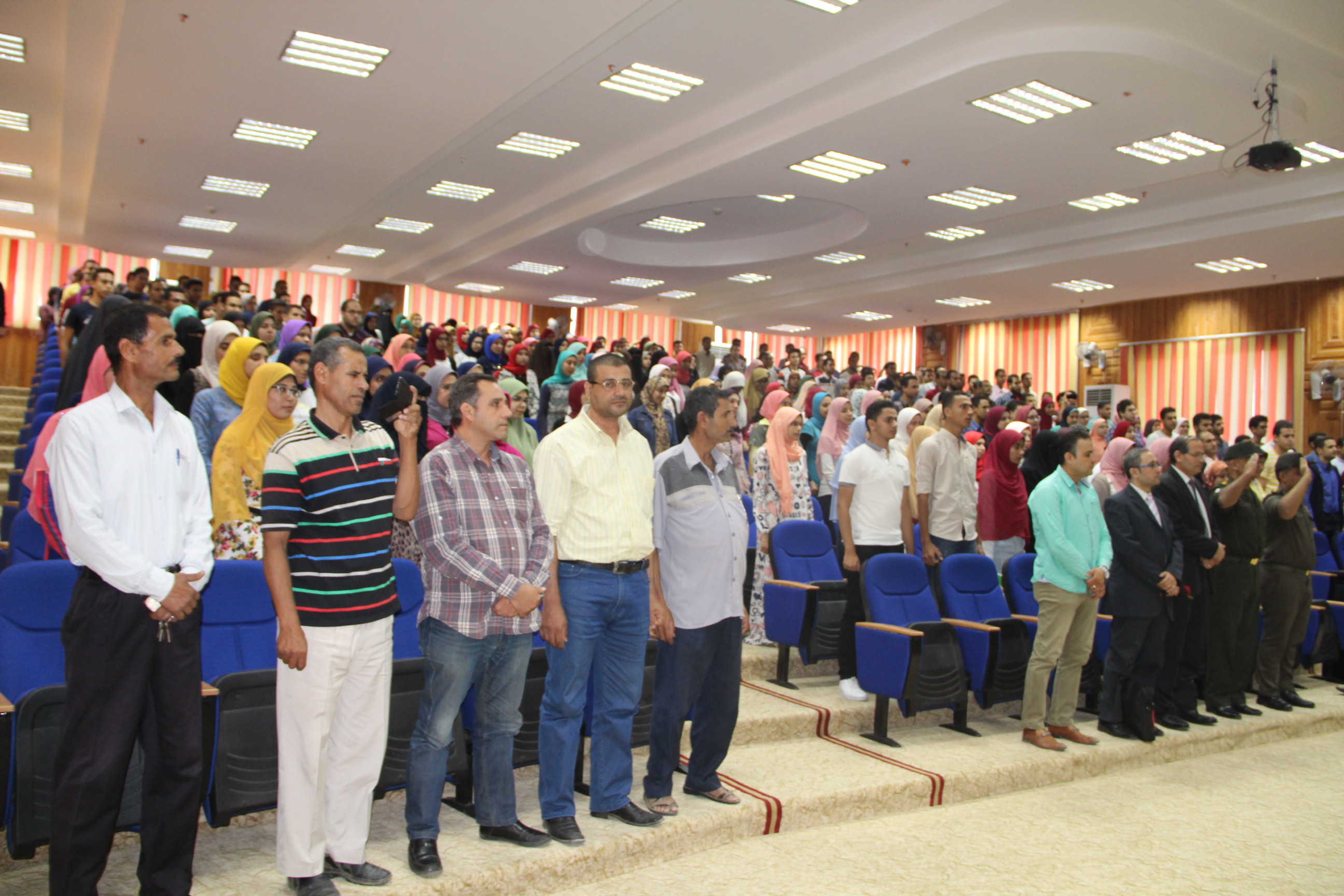 حضور كبيرة بقاعة جامعة كفر الشيخ