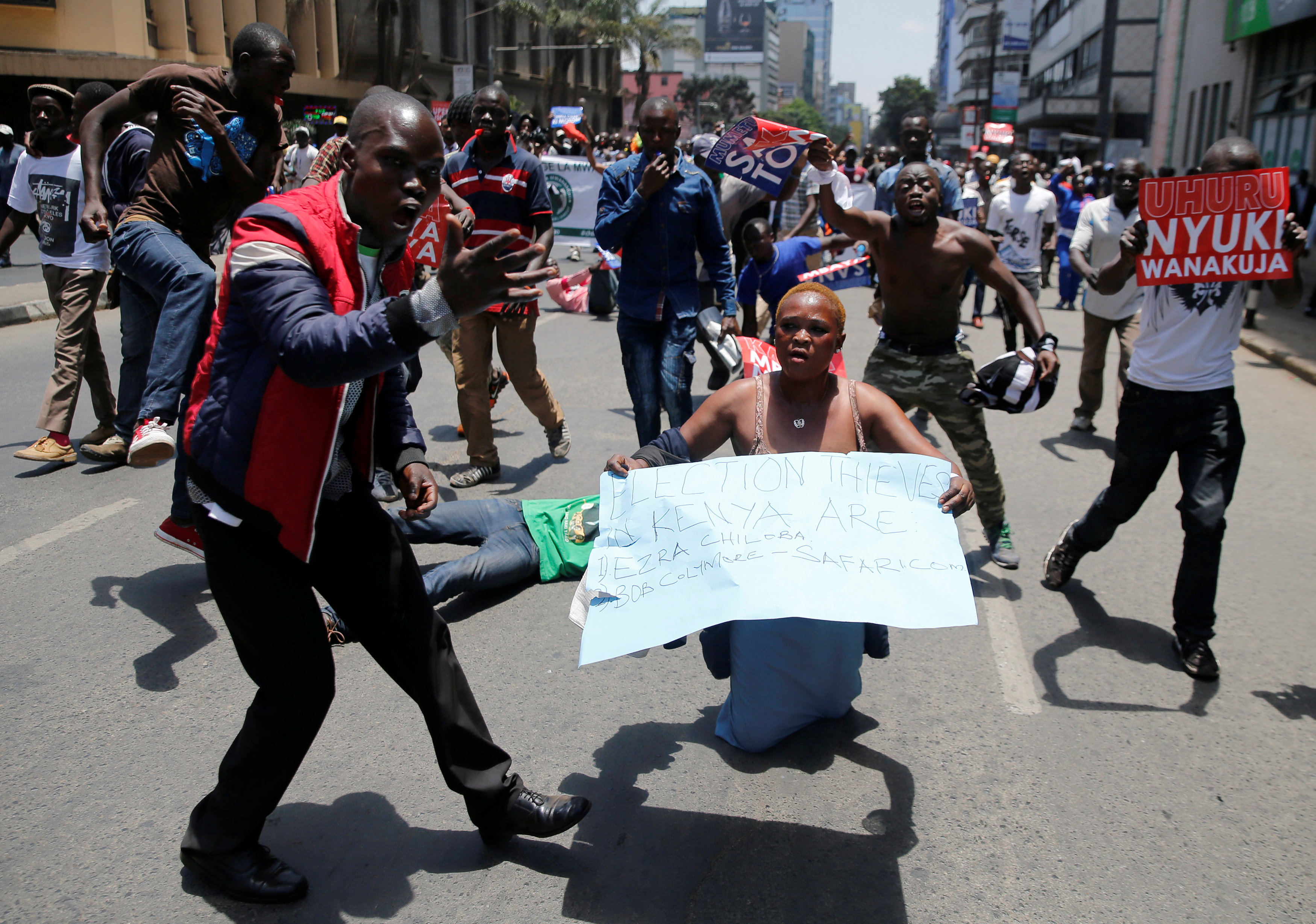 احتجاجات فى كينيا