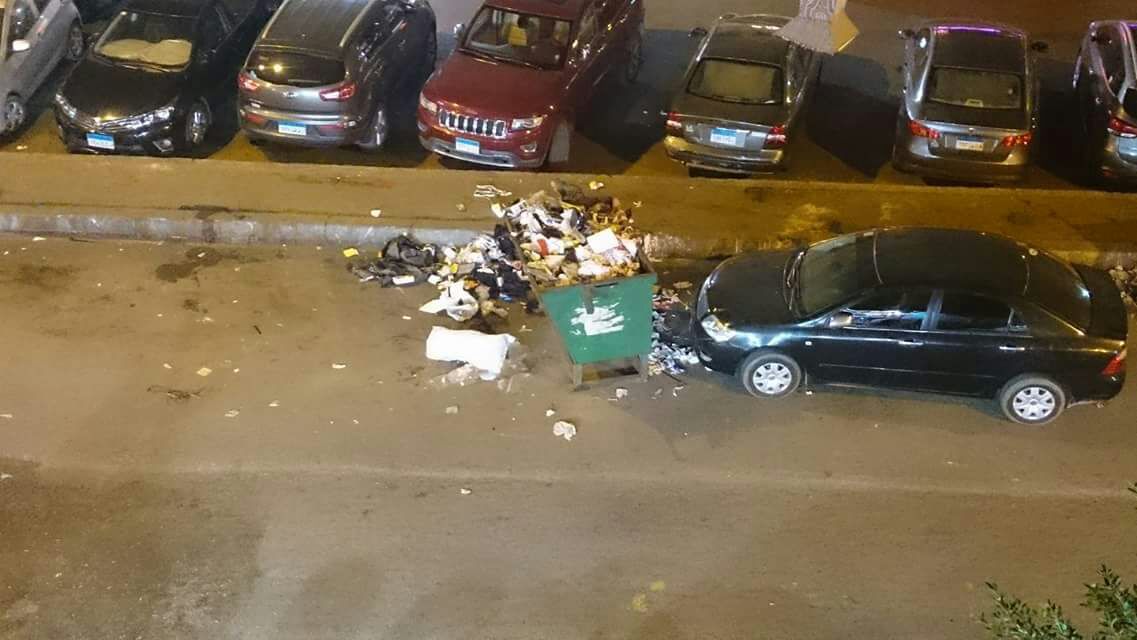 القمامة فى شارع دمشق