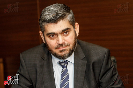 محمد علوش مسئول الهيئة السياسية فى جيش الإسلام السورى