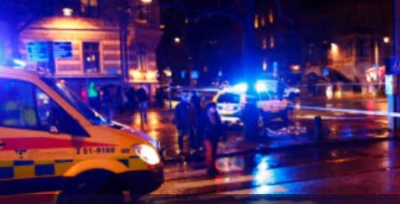 وصول الشرطة السويدية إلى موقع الحادث