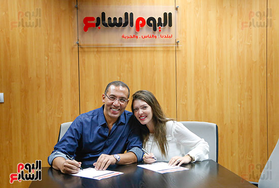 الكاتب الصحفى خالد صلاح وزوجته الإعلامية شريهان أبو الحسن (2)
