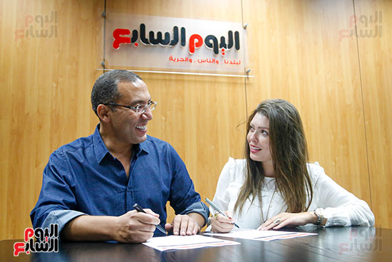 الكاتب الصحفى خالد صلاح وزوجته الإعلامية شريهان أبو الحسن (3)