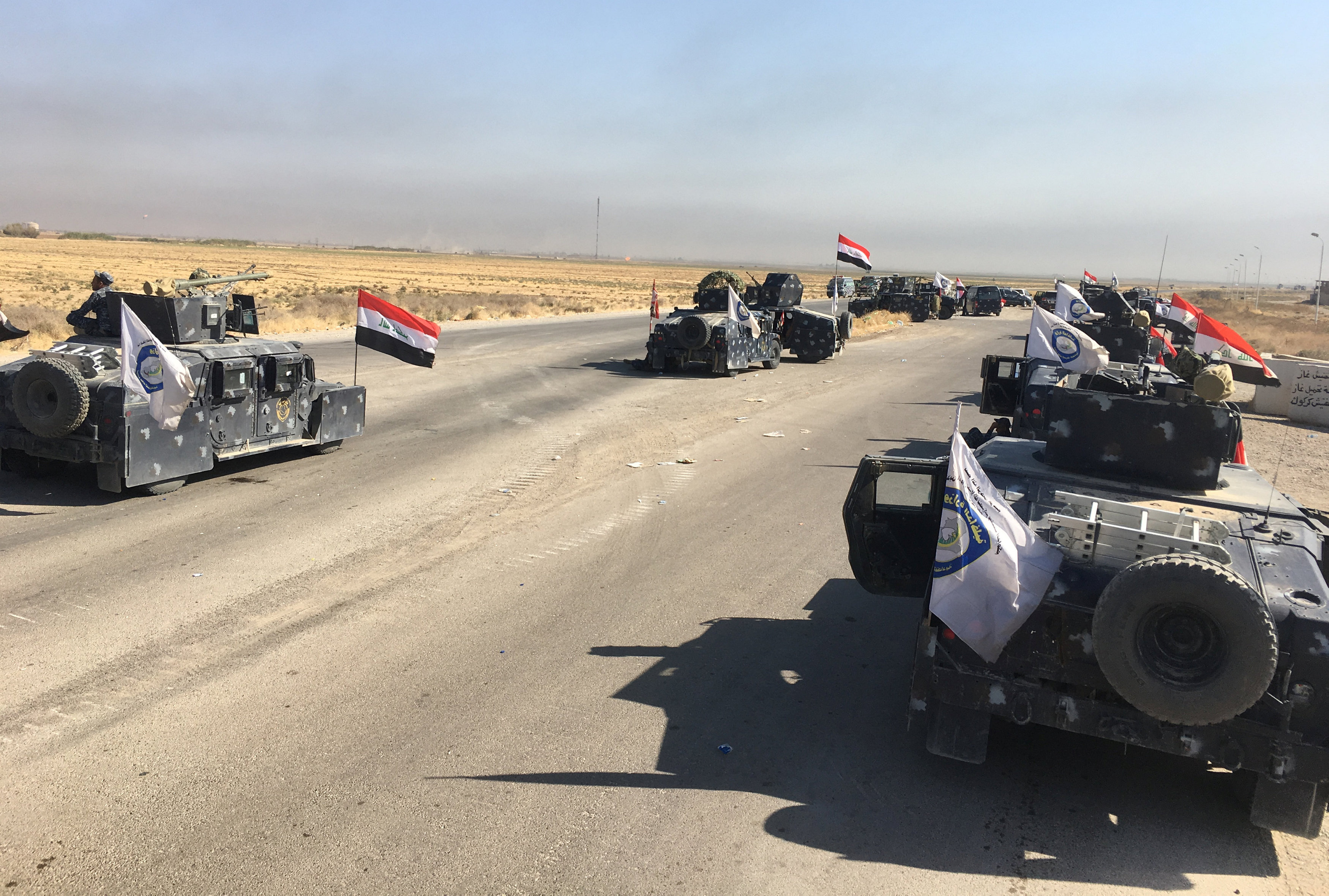 تدفق القوات العراقية بتجاه كركوك