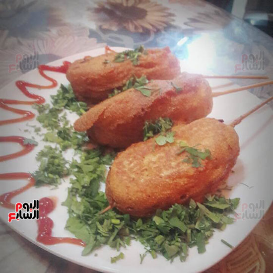 طريقة عمل الكفتة كورن (5)