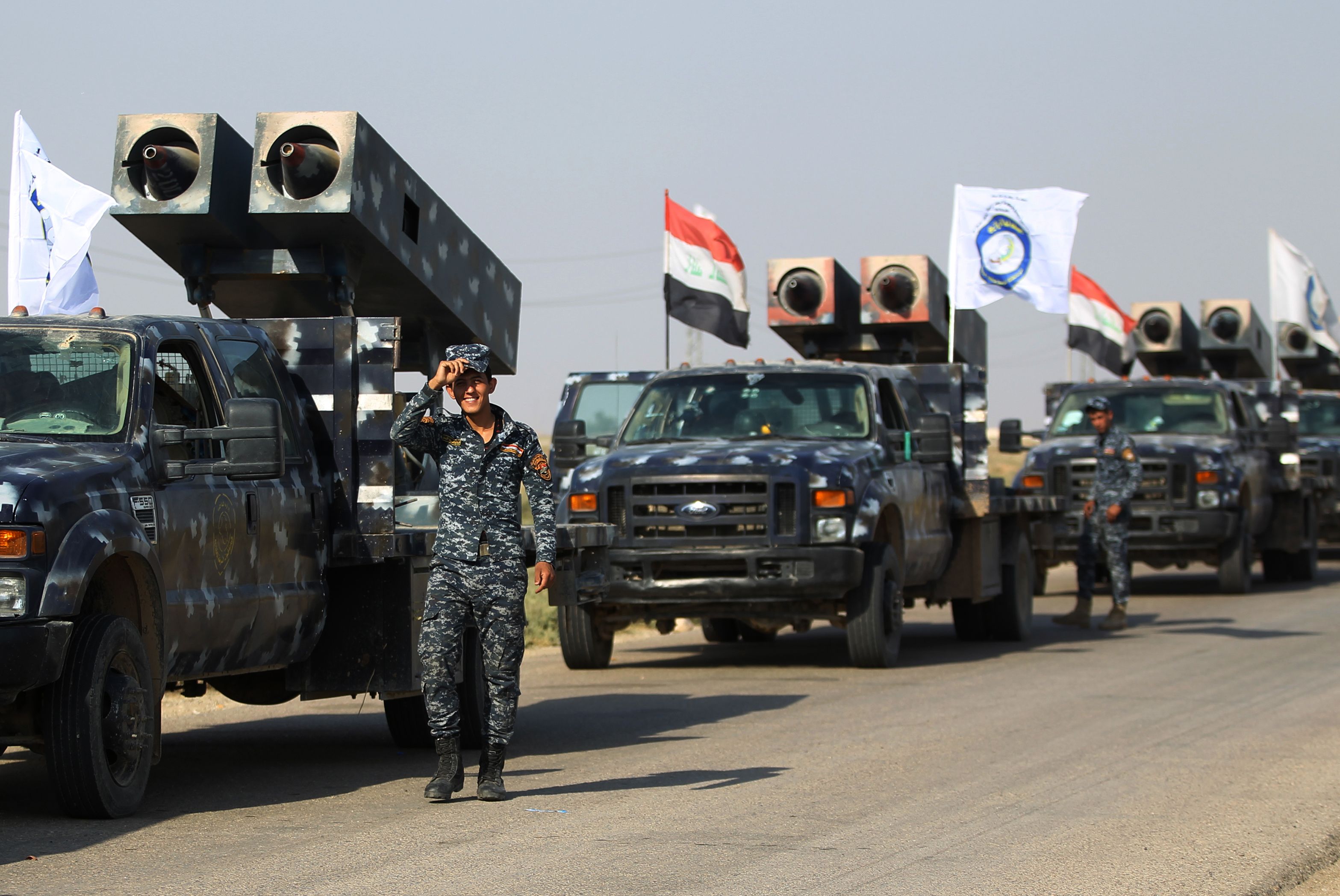 قاذفات صواريخ عراقية باتجاه كركوك