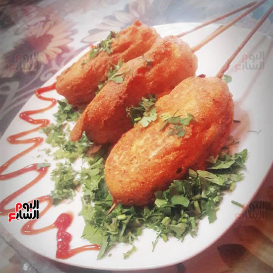 طريقة عمل الكفتة كورن (4)