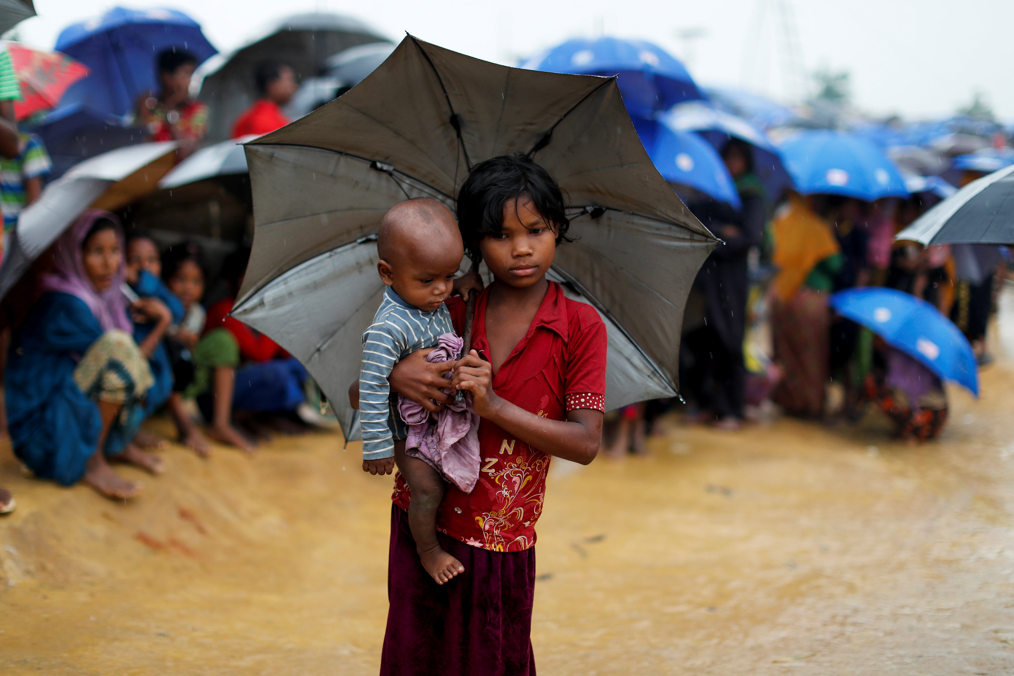 أطفال الروهينجا المهجرين من ميانمار