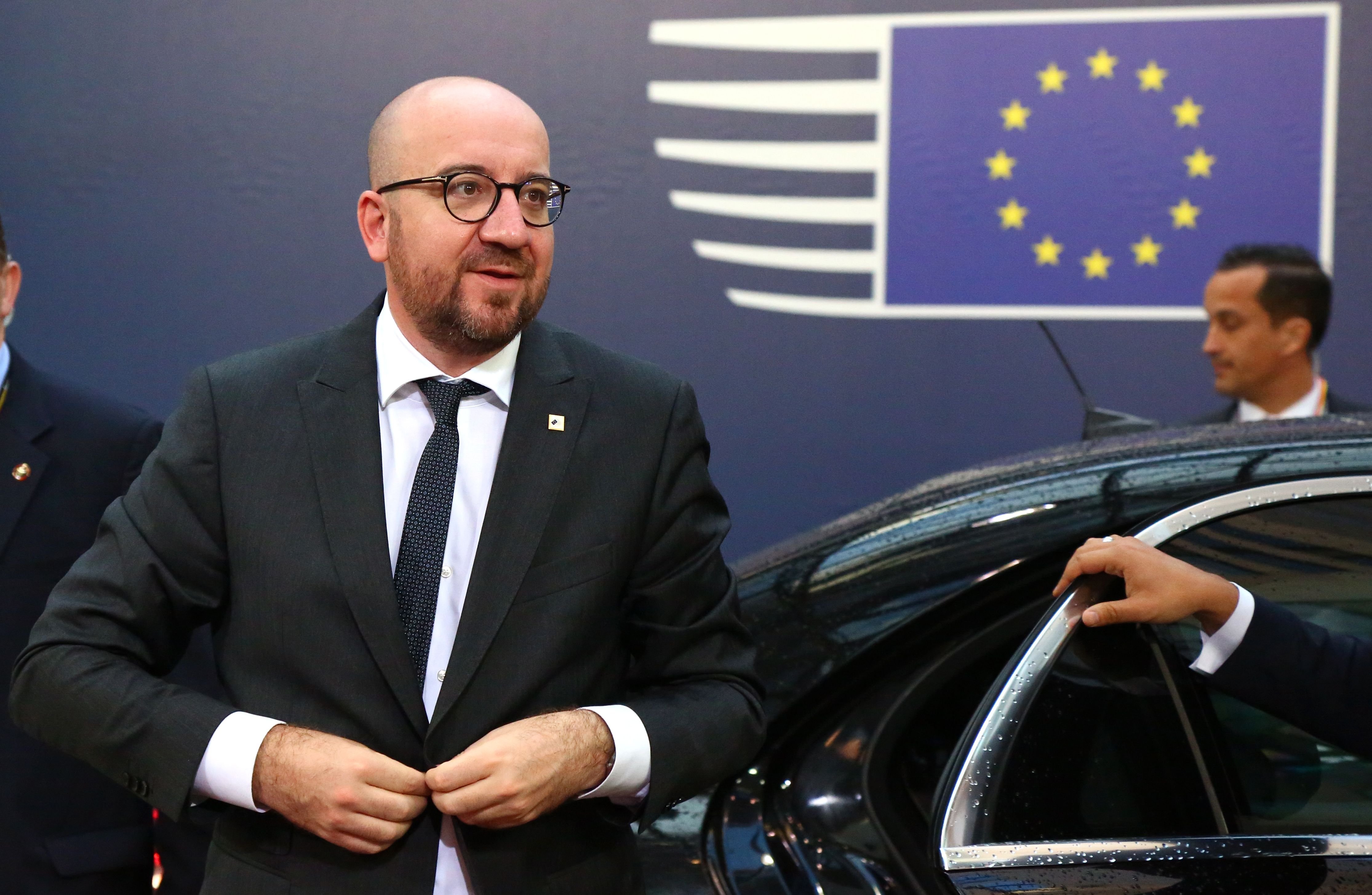 رئيس وزراء بلجيكا يصل مقر قمة الاتحاد الأوروبى