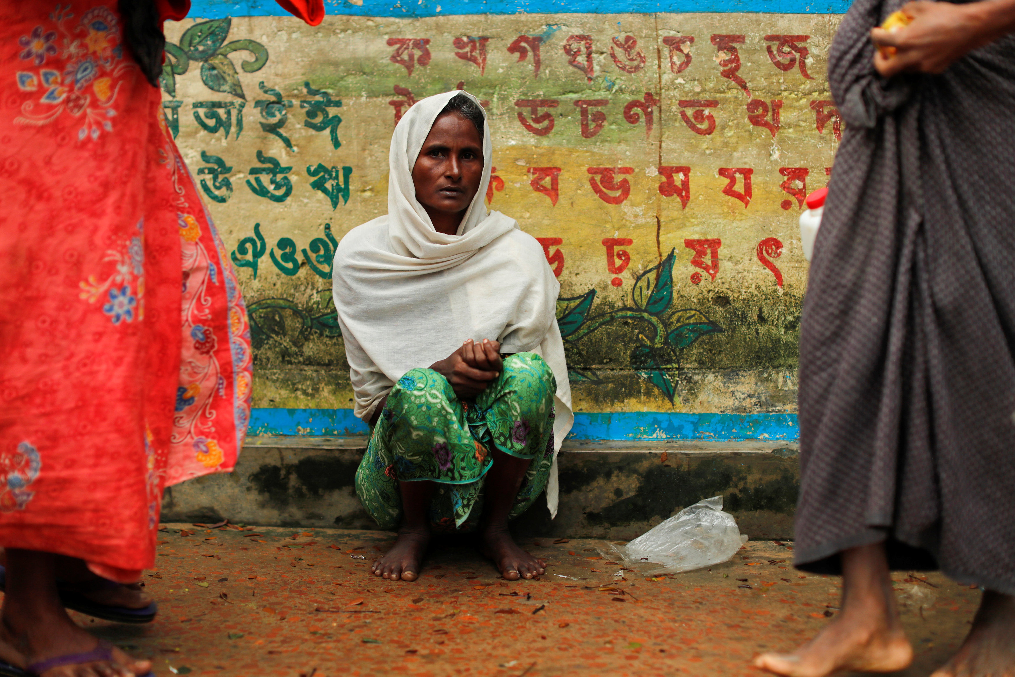 سيدة من الروهينجا فى مخيمات اللاجئين ببنجلادش