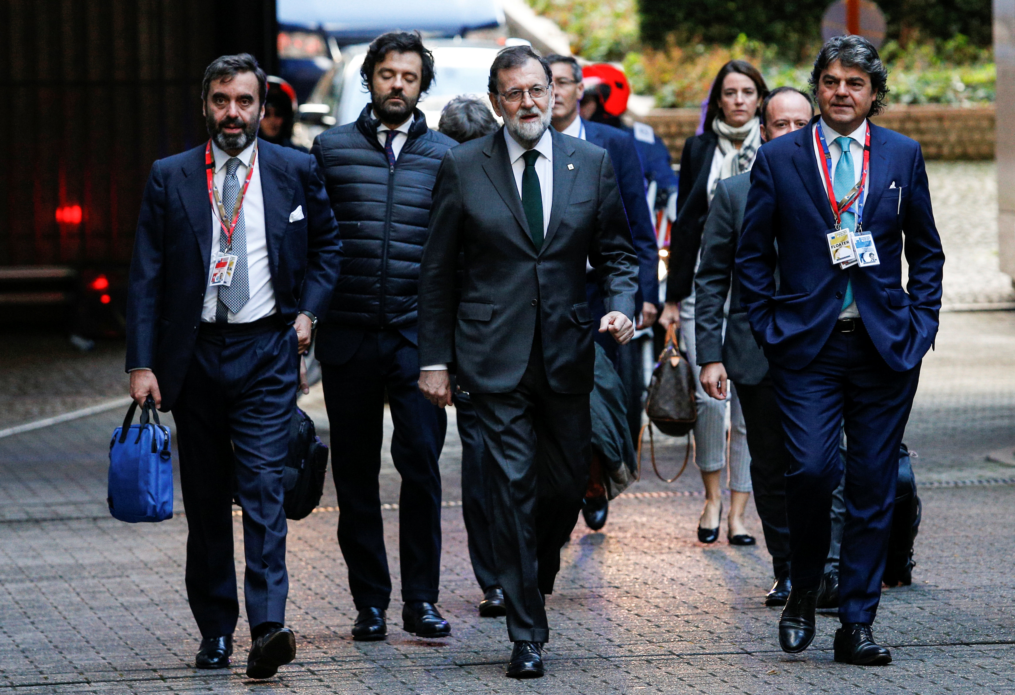 رئيس الوزراء الإسبانى يصل مقر قمة الاتحاد الأوروبى