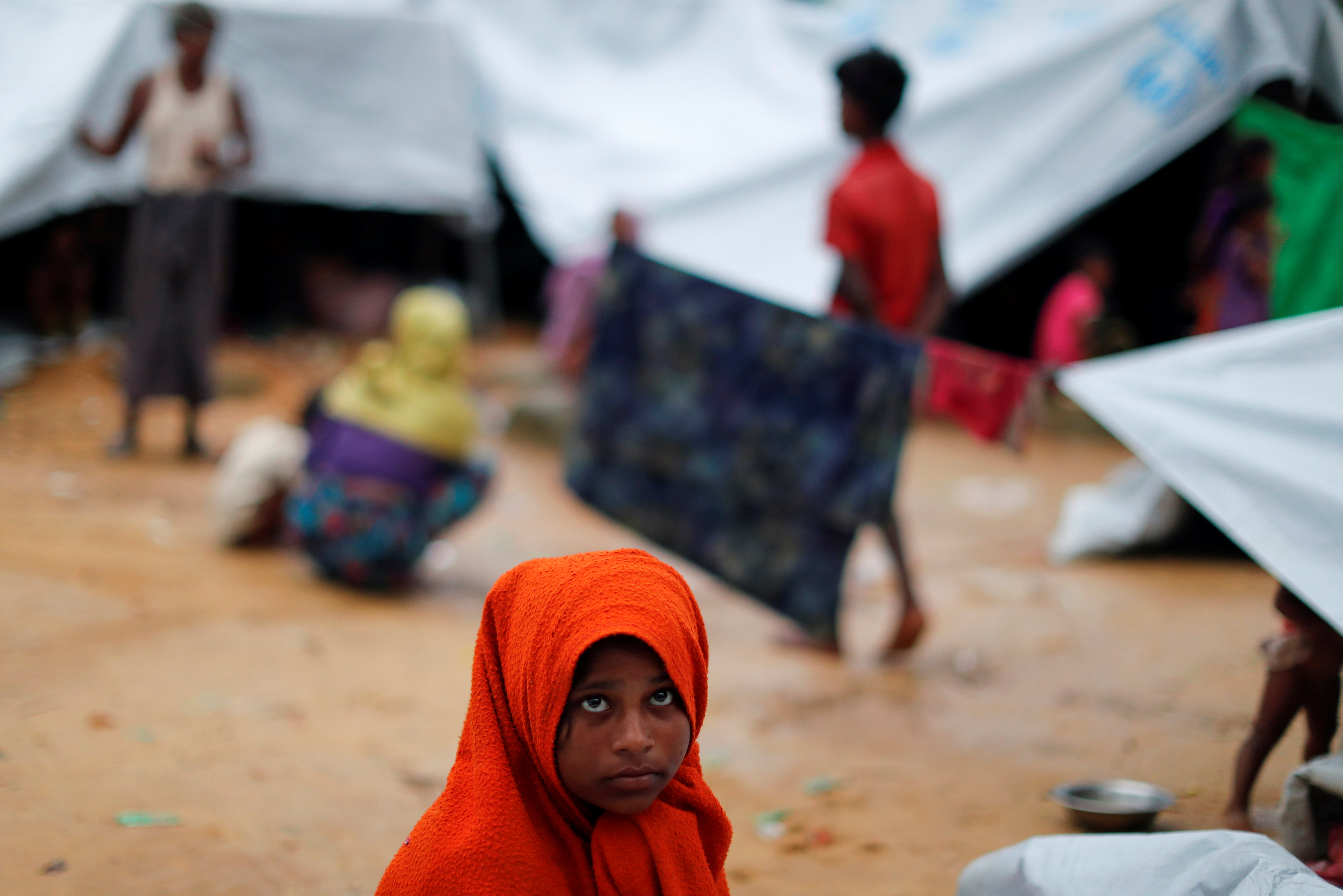 طفلة من الروهينجا فى مخيمات اللاجئين ببنجلادش