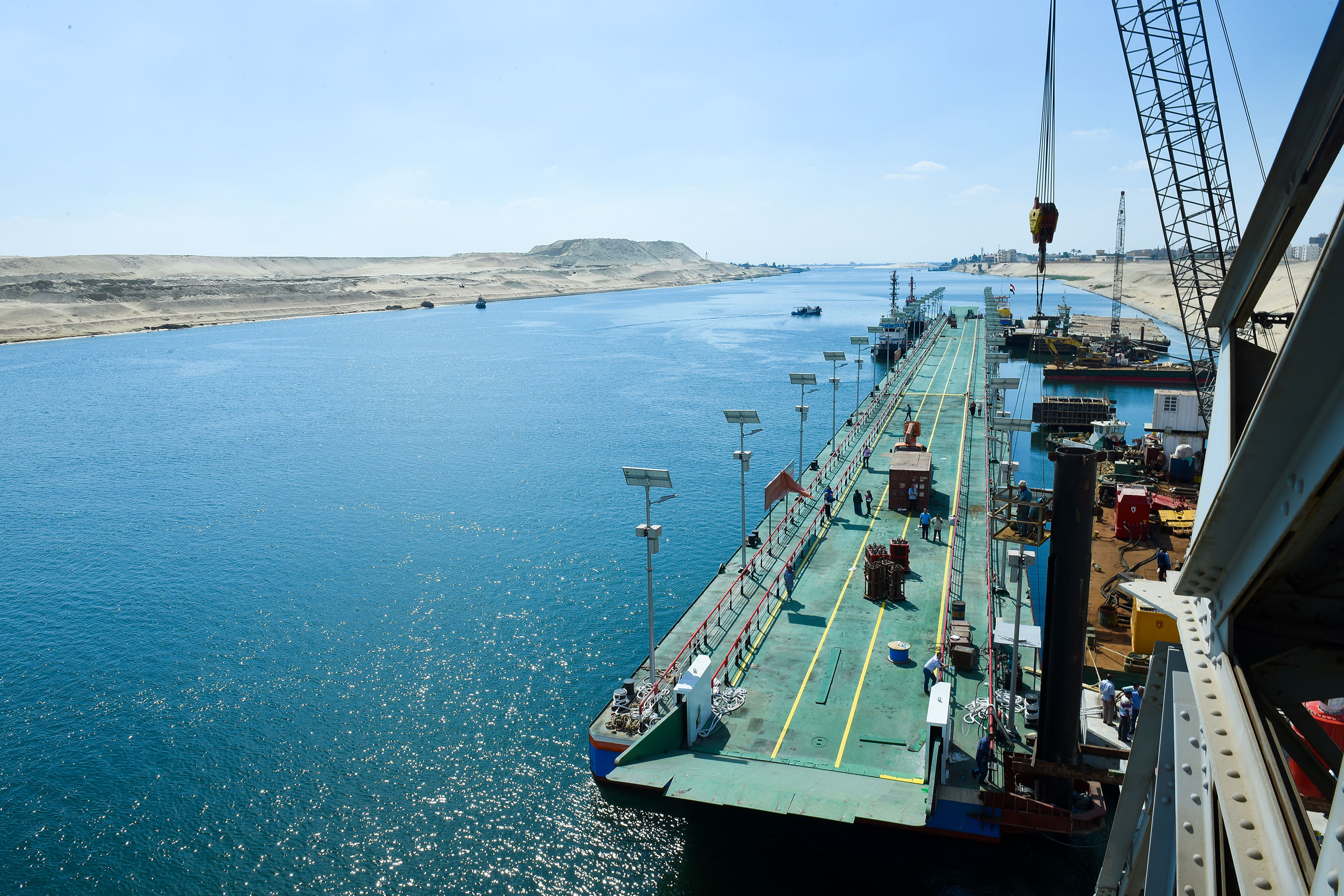 تدشين الكوبرى بمنطقة نمرة 6