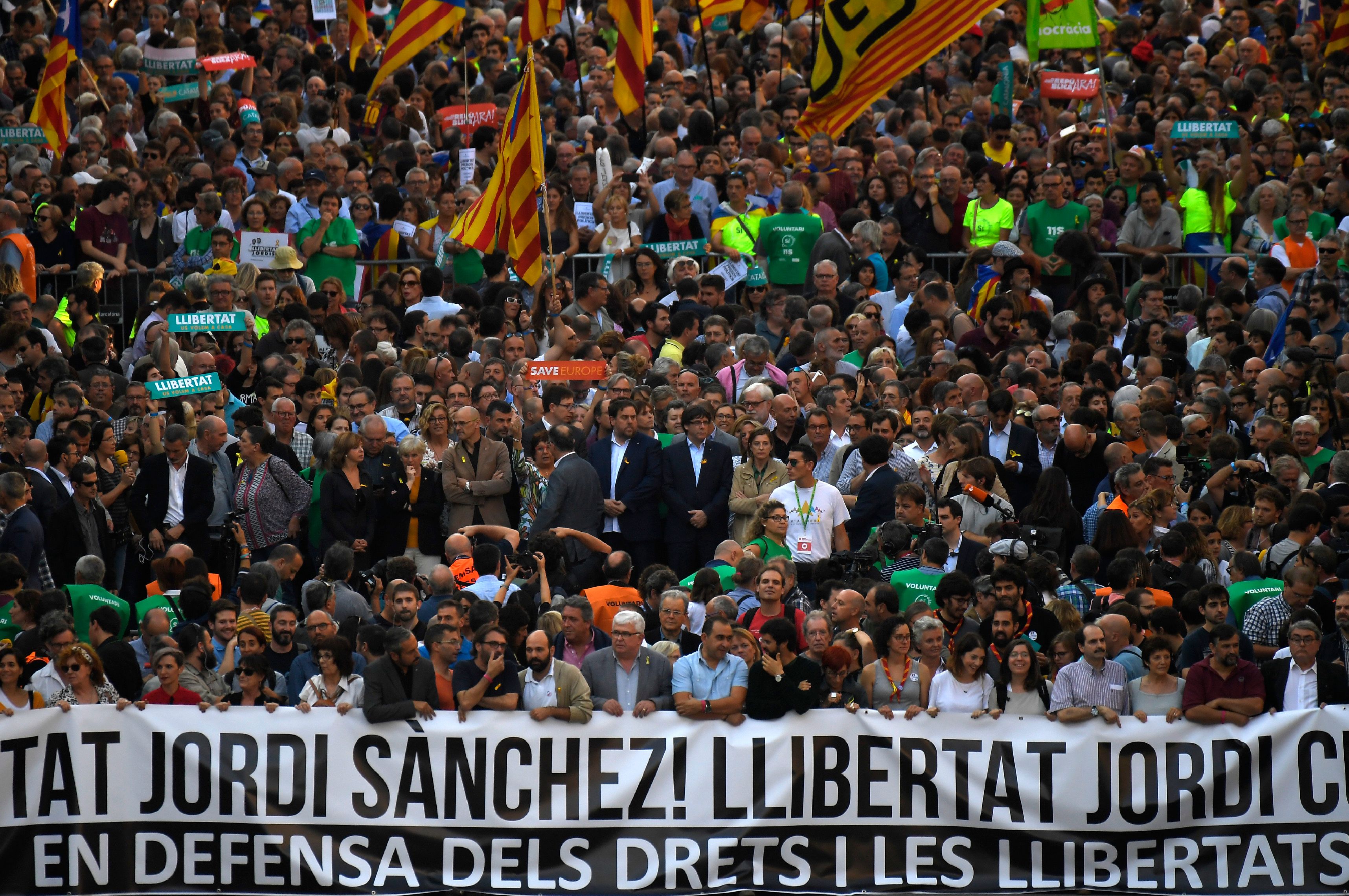 تظاهرات مواطنو كتالونيا