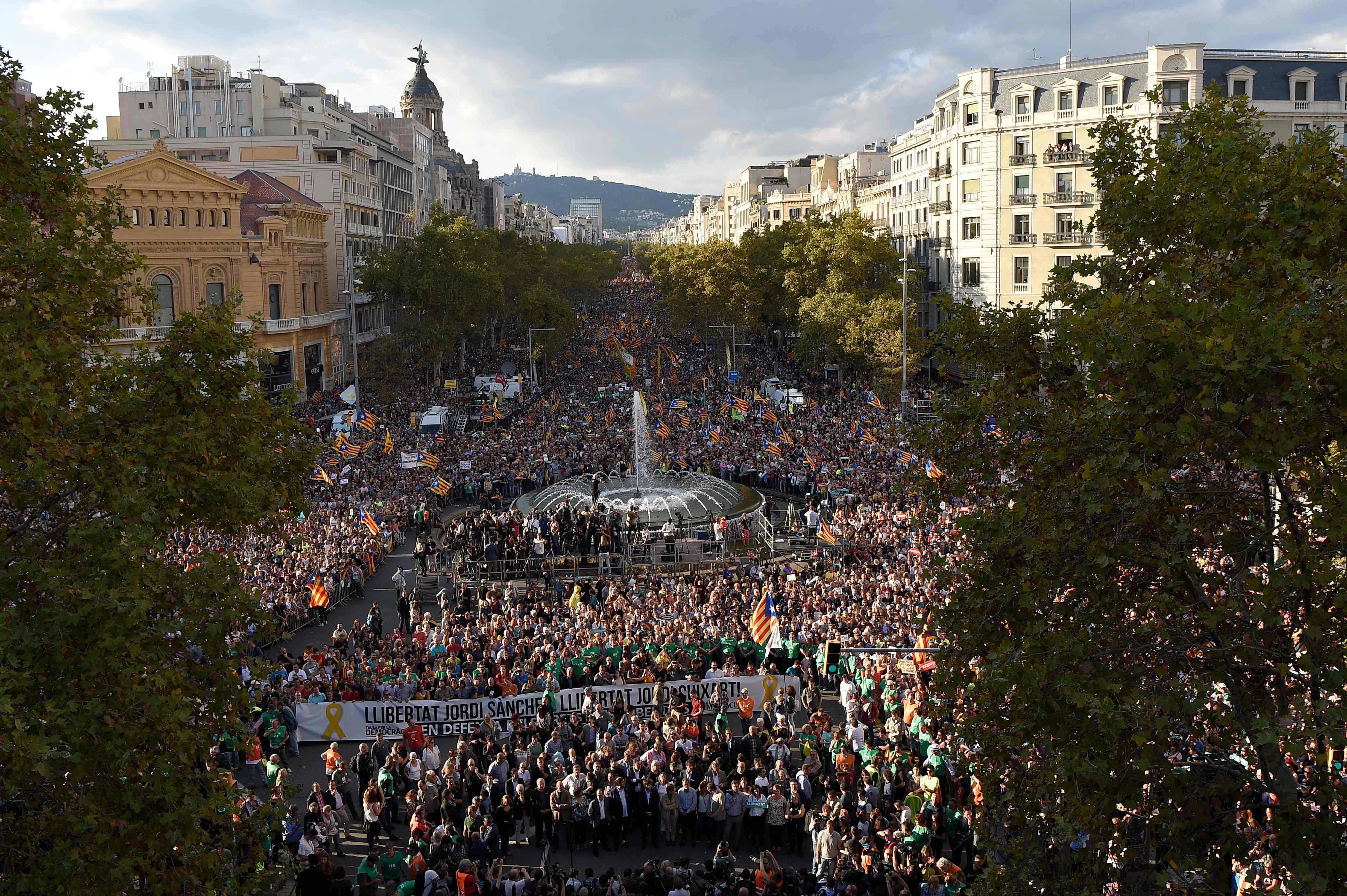 تظاهرات كتالونيا