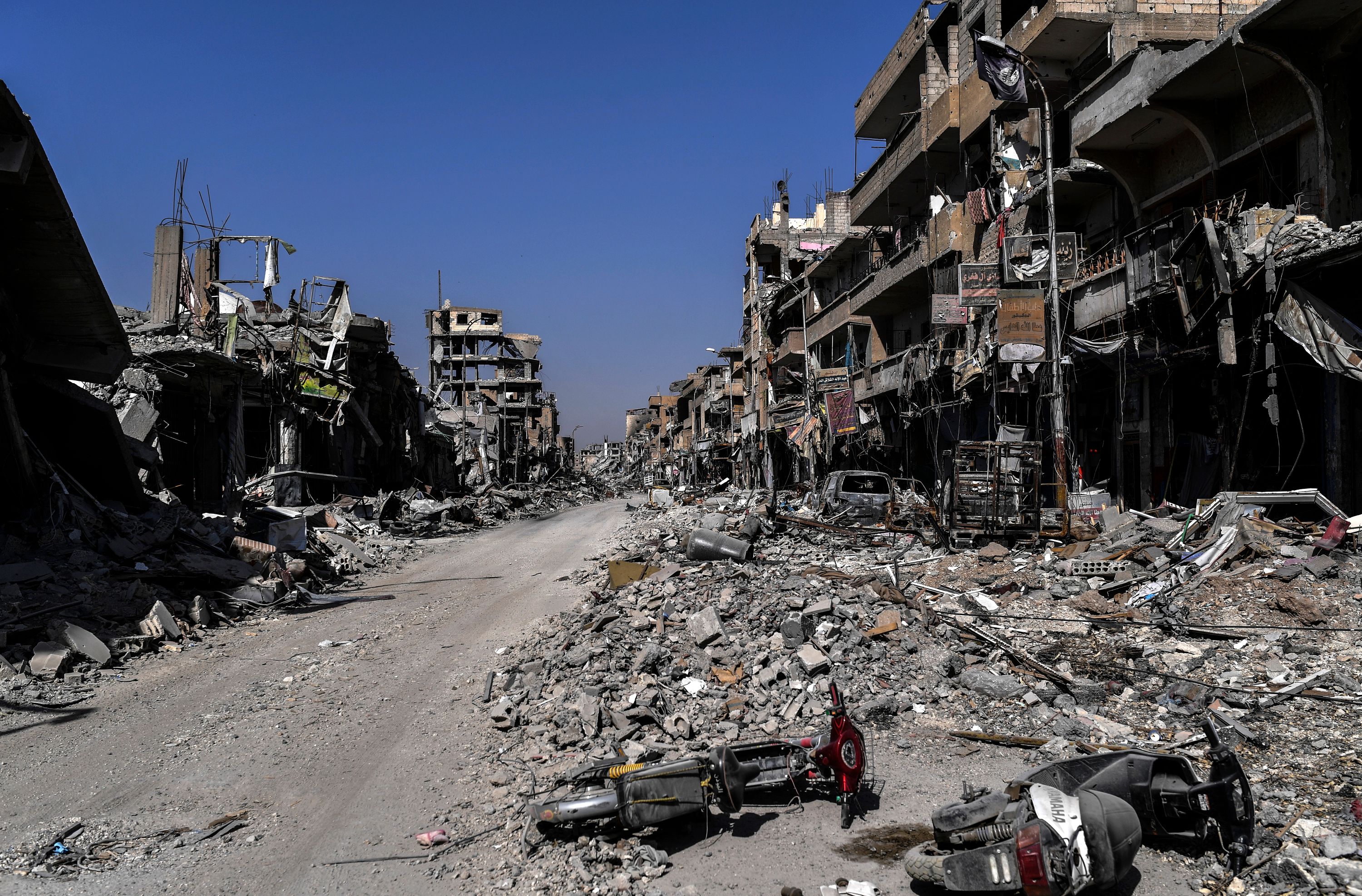 داعش يخلف خراب ودمار فى مدينة الرقة