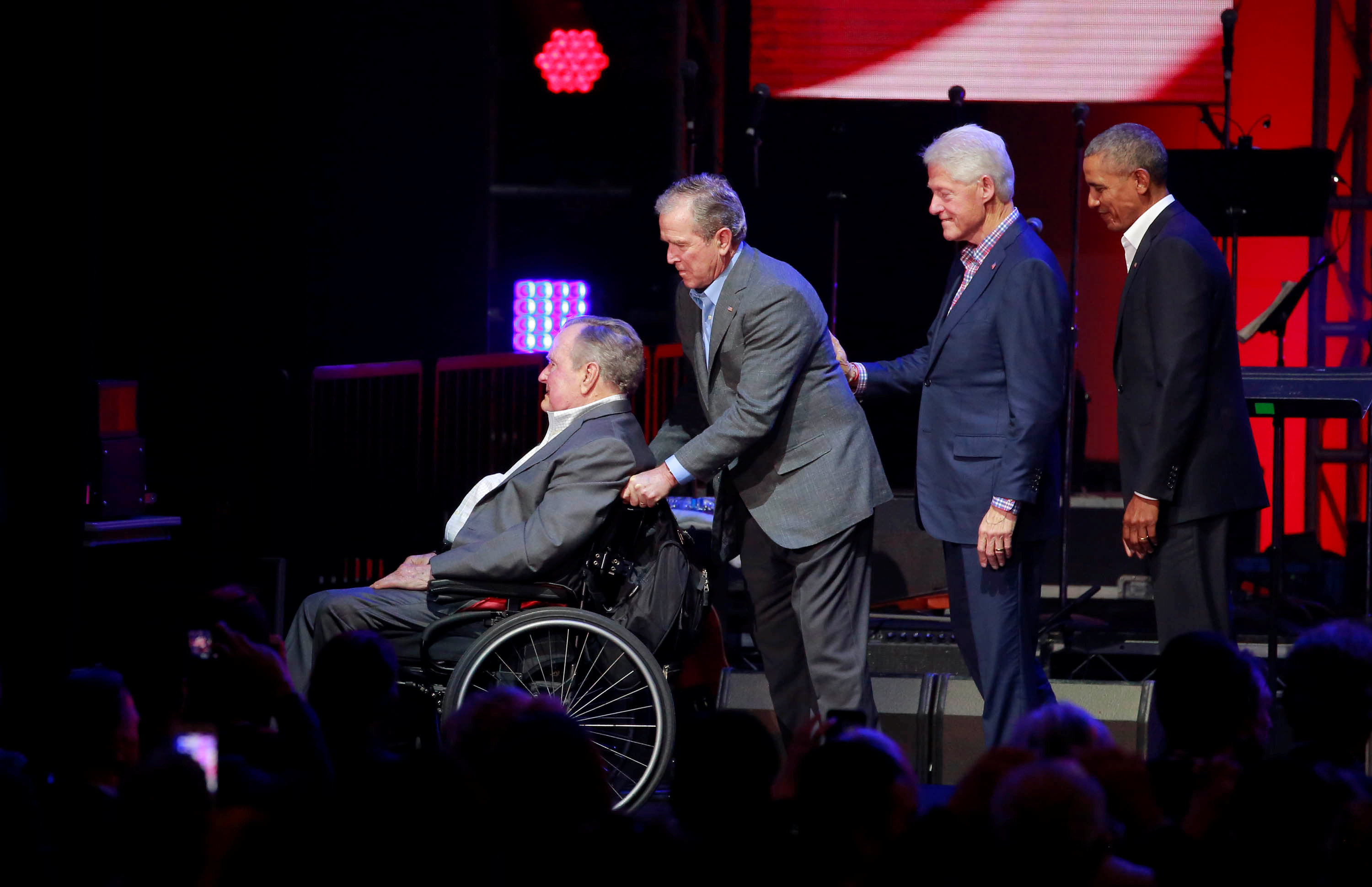 جيمى كارتر وجورج بوش الابن وبيل كلينتون وباراك أوباما