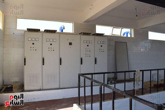  تجهيز غرف لمولدات الكهرباء داخل محطة مياه الحبيل