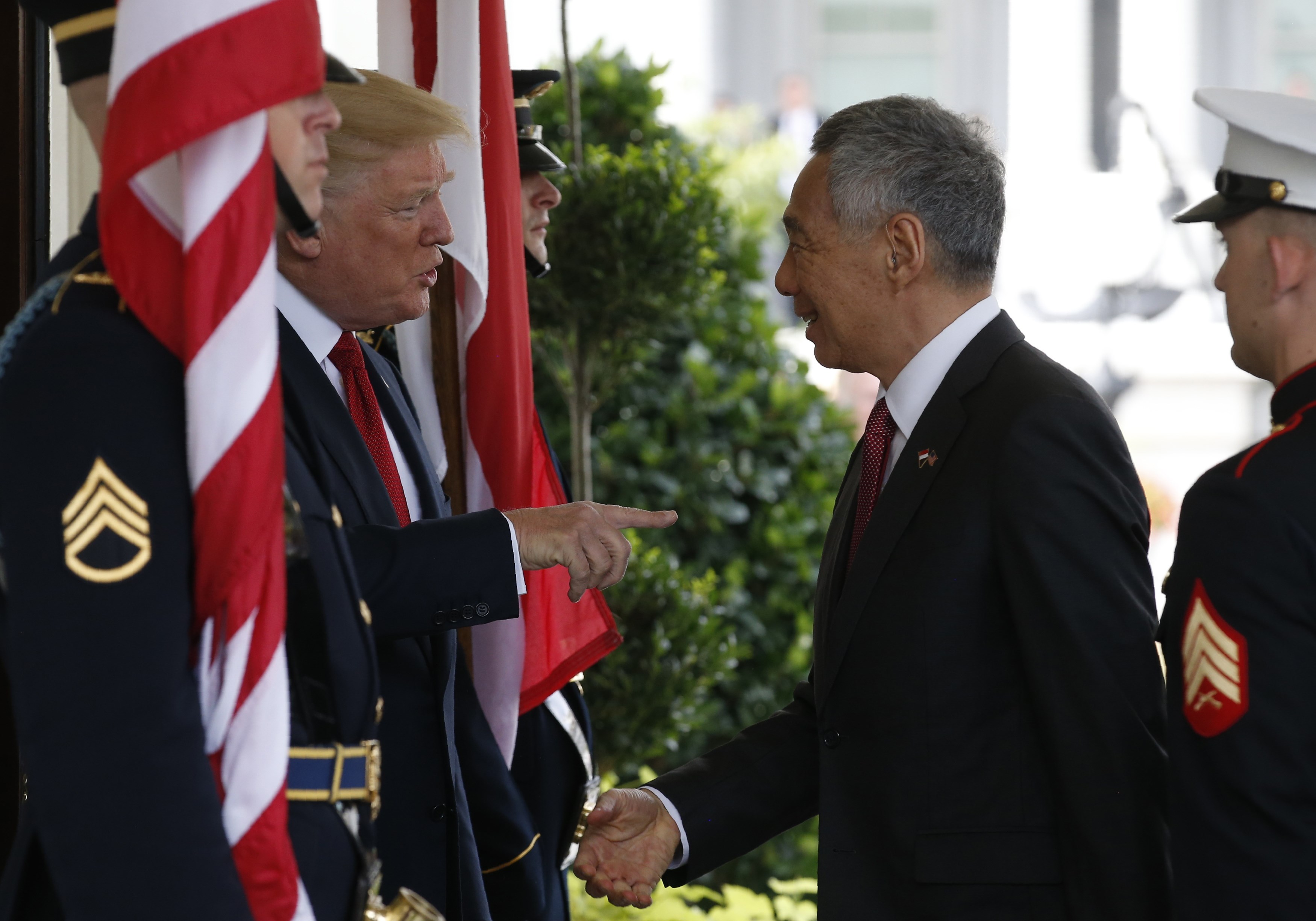 رئيس وزراء سنغافورة يصل البيت الأبيض
