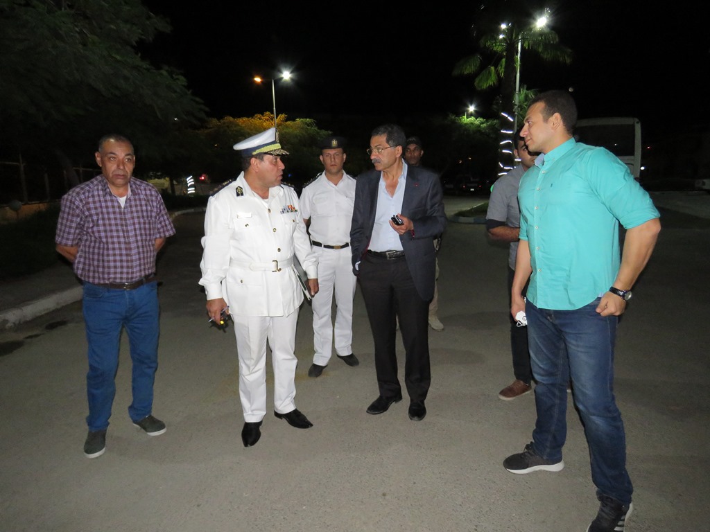 جانب من جولة مدير الامن