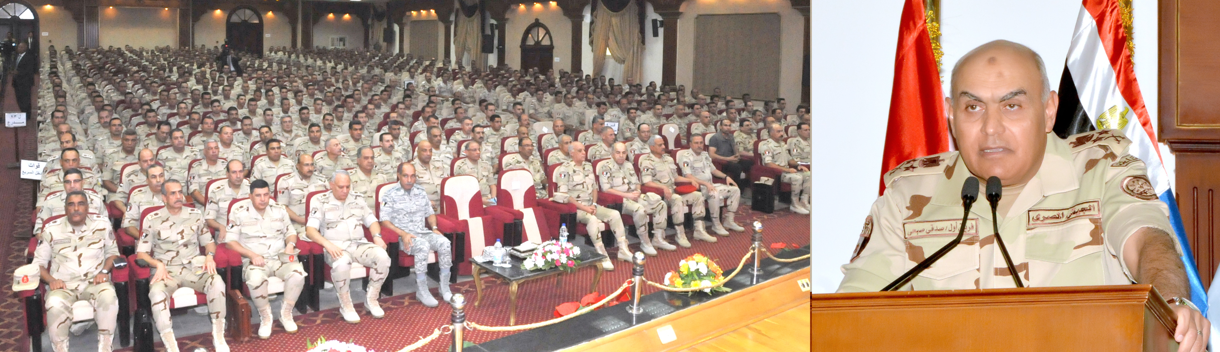 وزير الدفاع يلتقى ضباط القوات المسلحه (1)