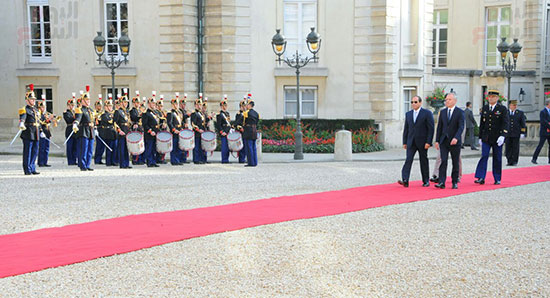 استقبال السيسى فى البرلمان الفرنسى (8)