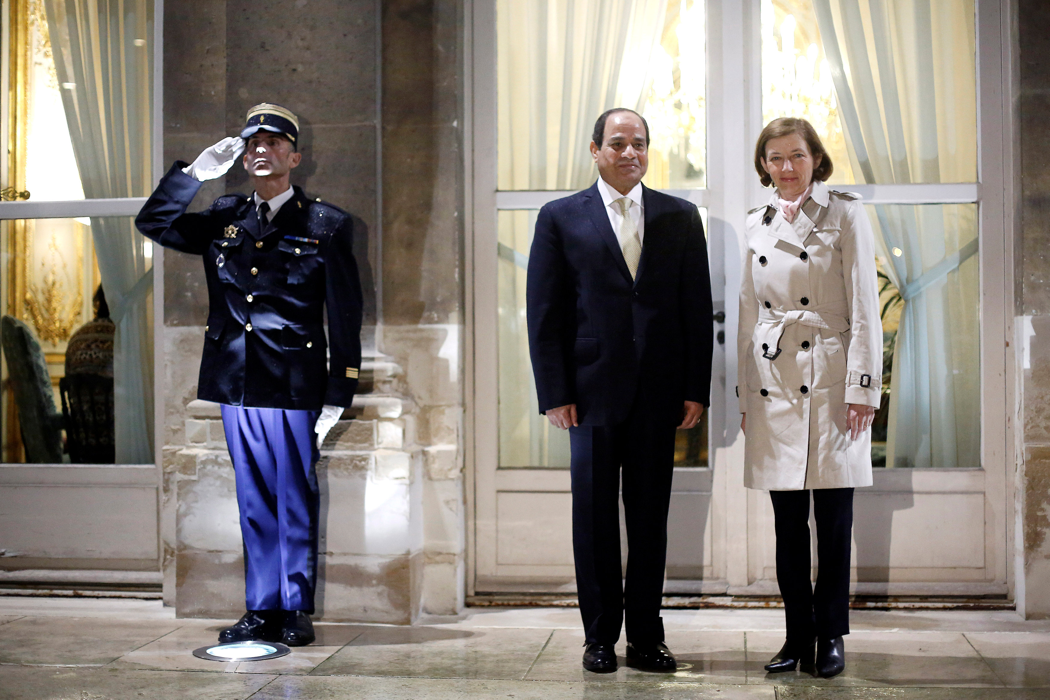 لقاء وزيرة الجيوش الفرنسية والرئيس السيسى
