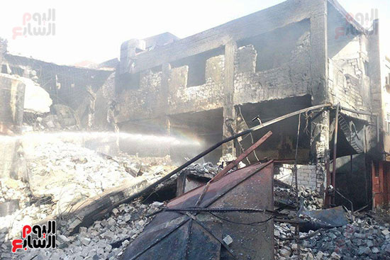 انهيار مصنع الكيماويات بالإسكندرية (3)