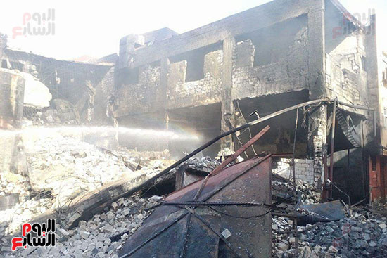 انهيار مصنع الكيماويات بالإسكندرية (4)