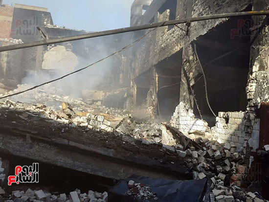 انهيار مصنع الكيماويات بالإسكندرية (6)