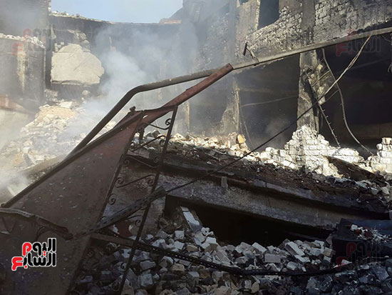 انهيار مصنع الكيماويات بالإسكندرية (1)