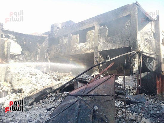 انهيار مصنع الكيماويات بالإسكندرية (2)