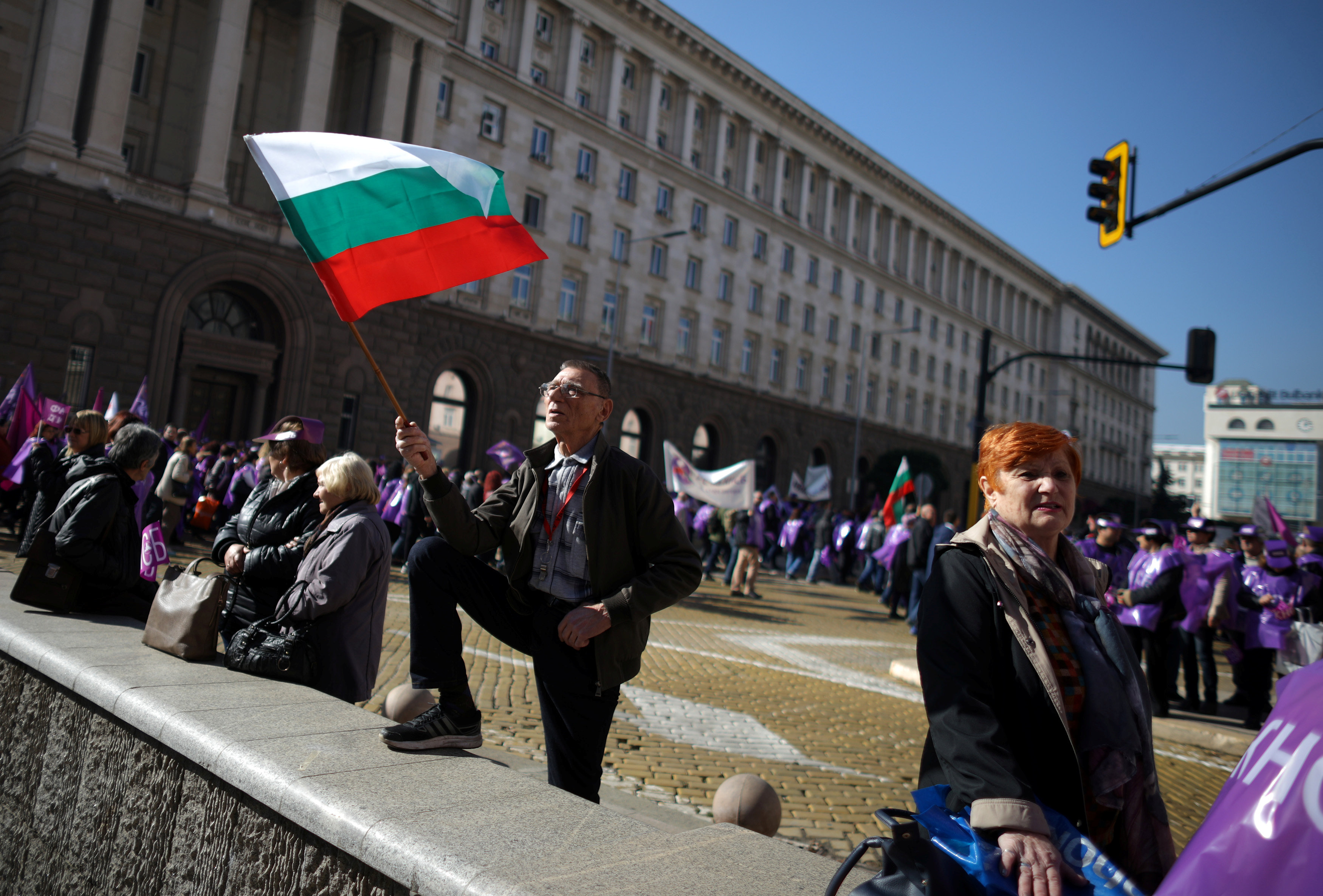 تظاهرات فى بلغاريا