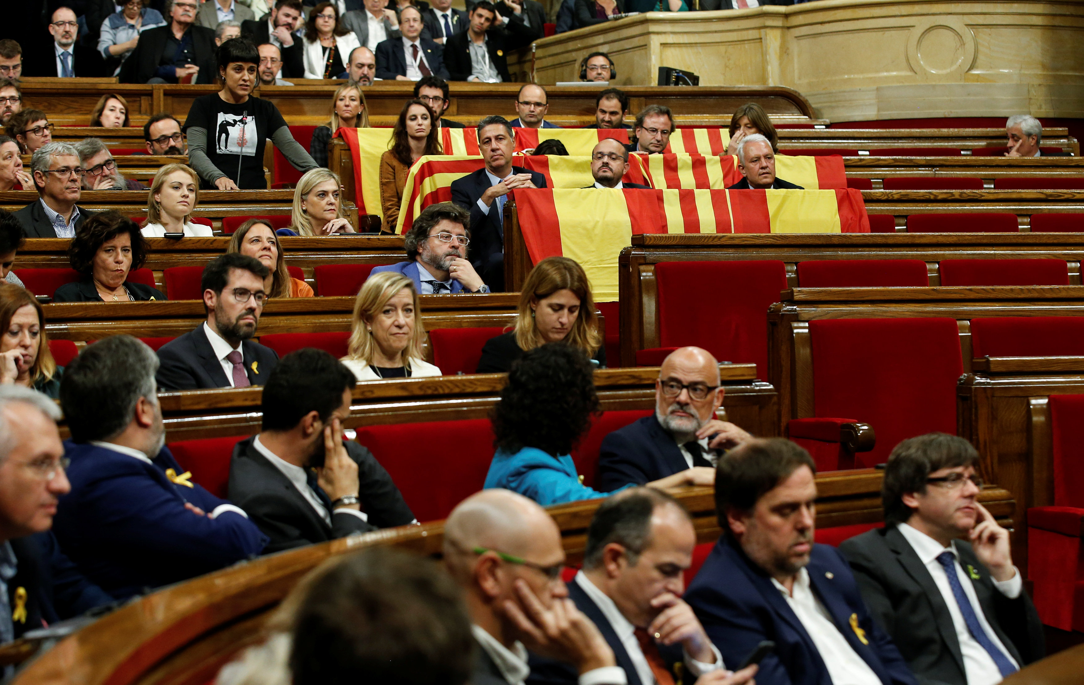 جلسة البرلمان فى كتالونيا