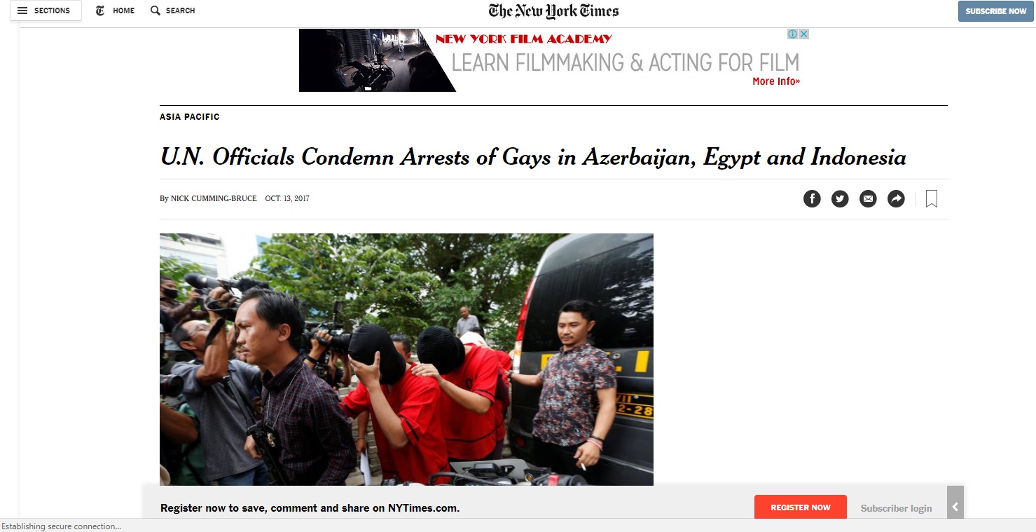 الأمم المتحدة تدين أحداث العنف ضد المثليين فى مصر