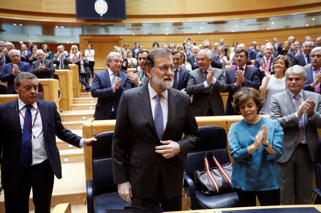 رئيس حكومة اسبانيا فى مجلس الشيوخ