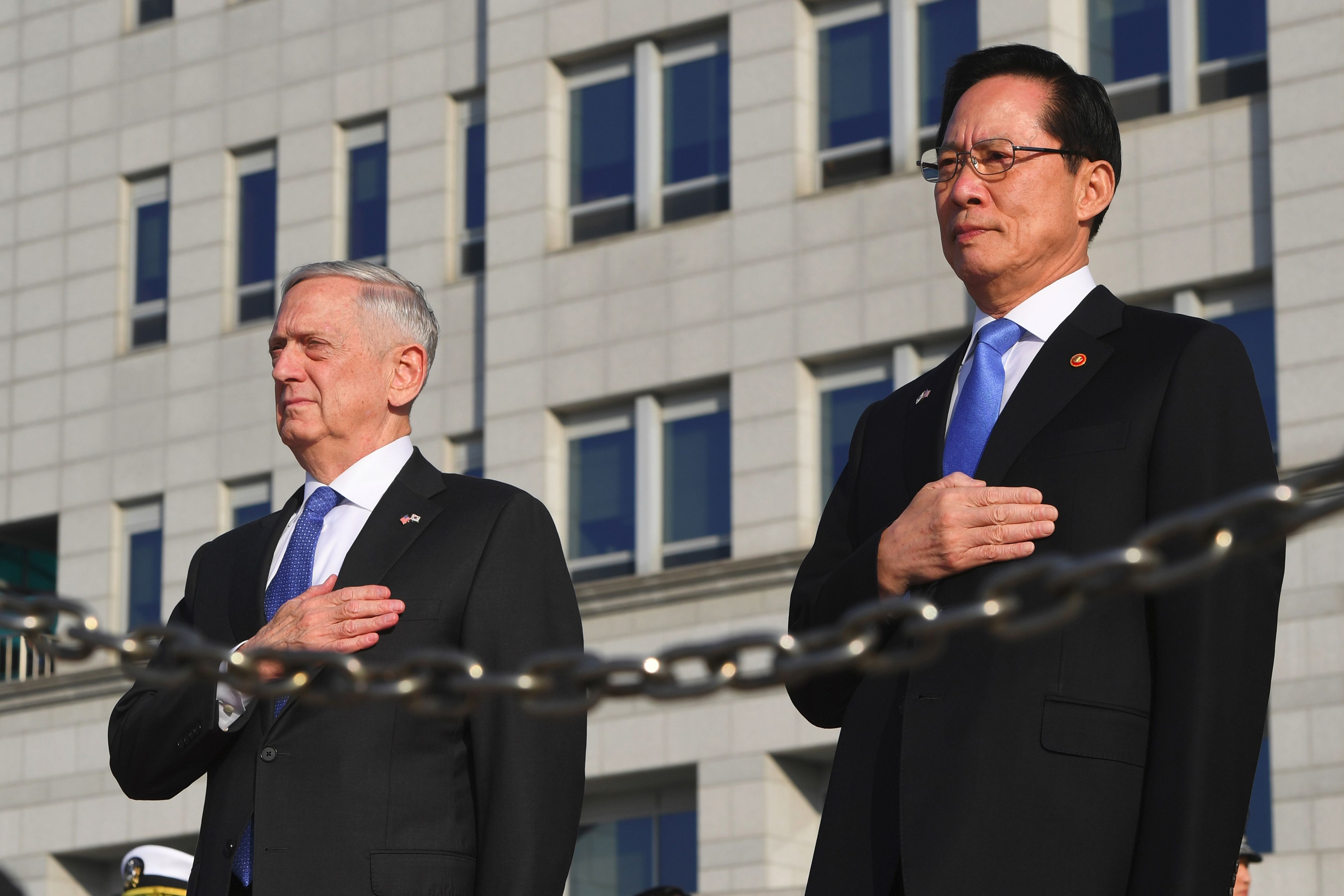 وزير دفاع كوريا الجنوبية يستقبل نظيره الامريكى