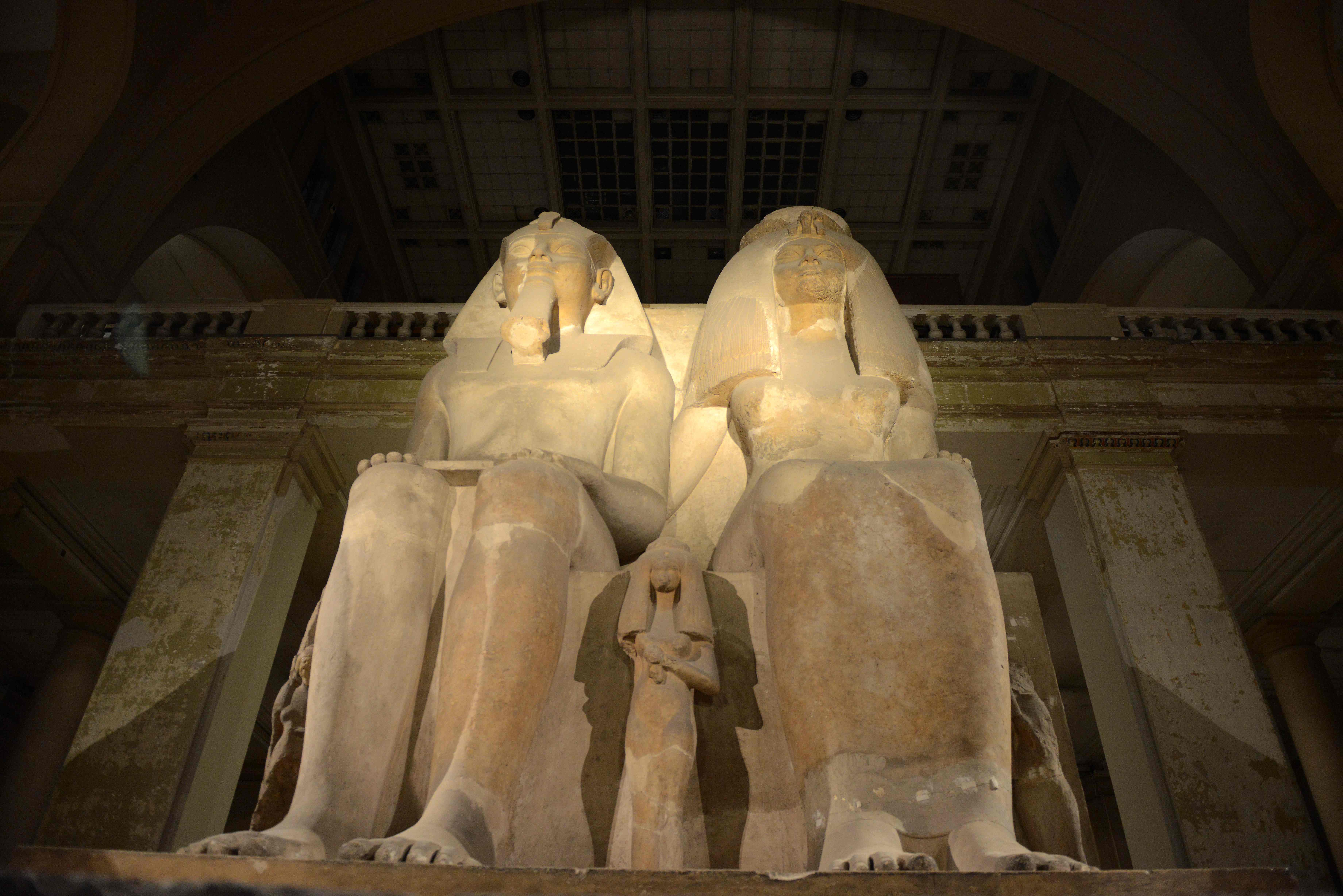 الآثار المصرية العريقة داخل المتحف المصرى بميدان التحرير