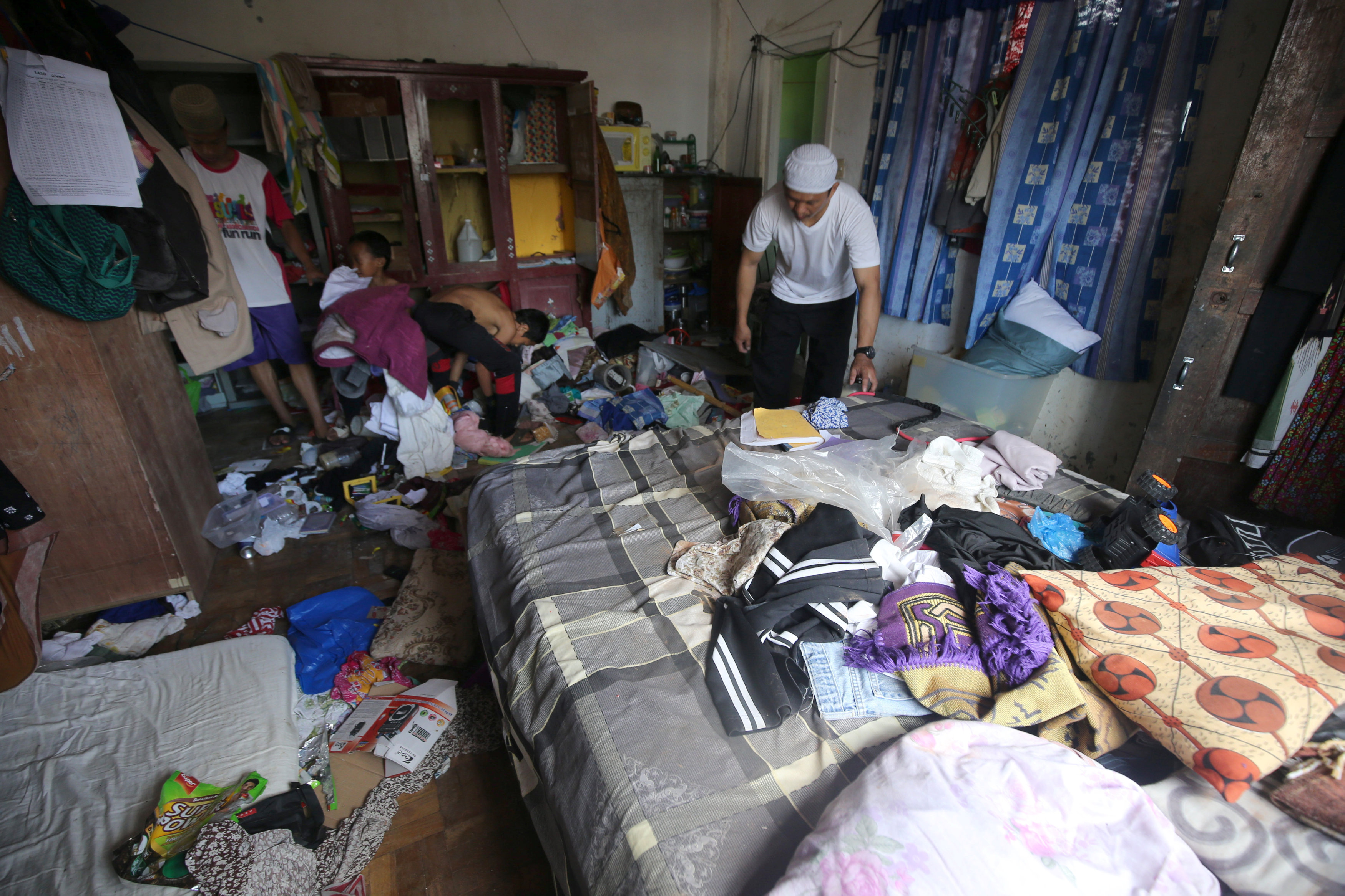 أثار فوضوية فى المنازل الفلبينية بمدينة مراوى