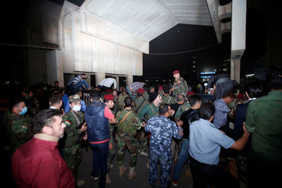 قوات الامن تنتشر بمحيط مبنى البرلمان الكردى