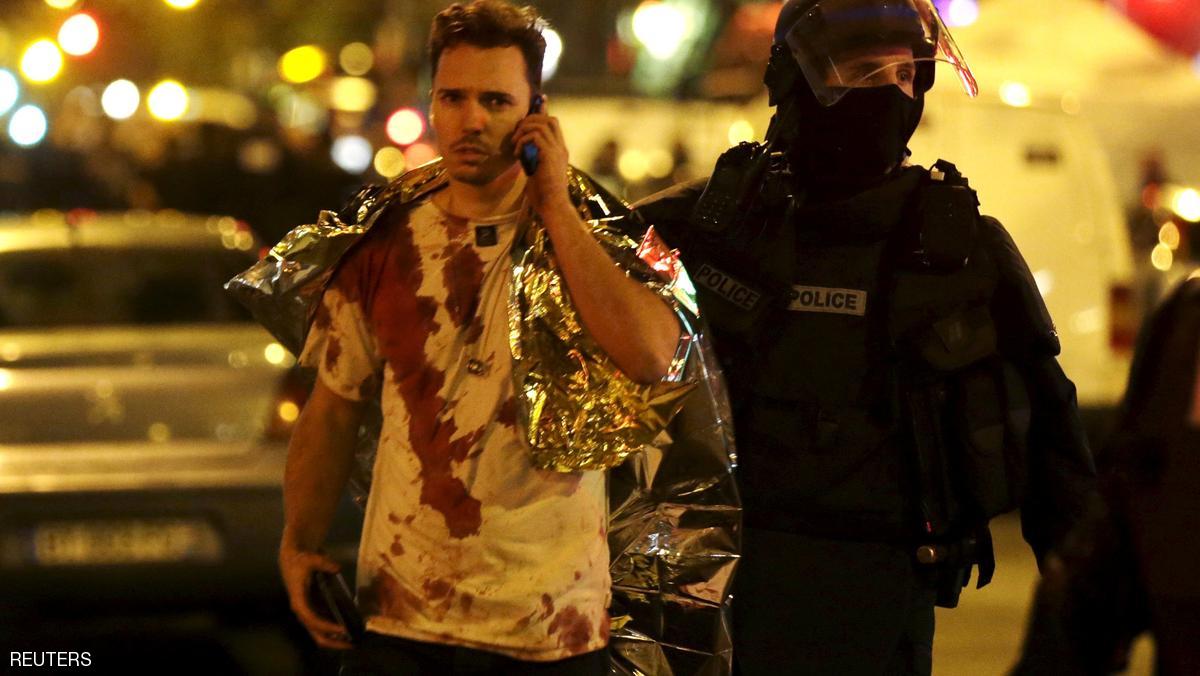 أحد المصابين من تفجيرات باريس