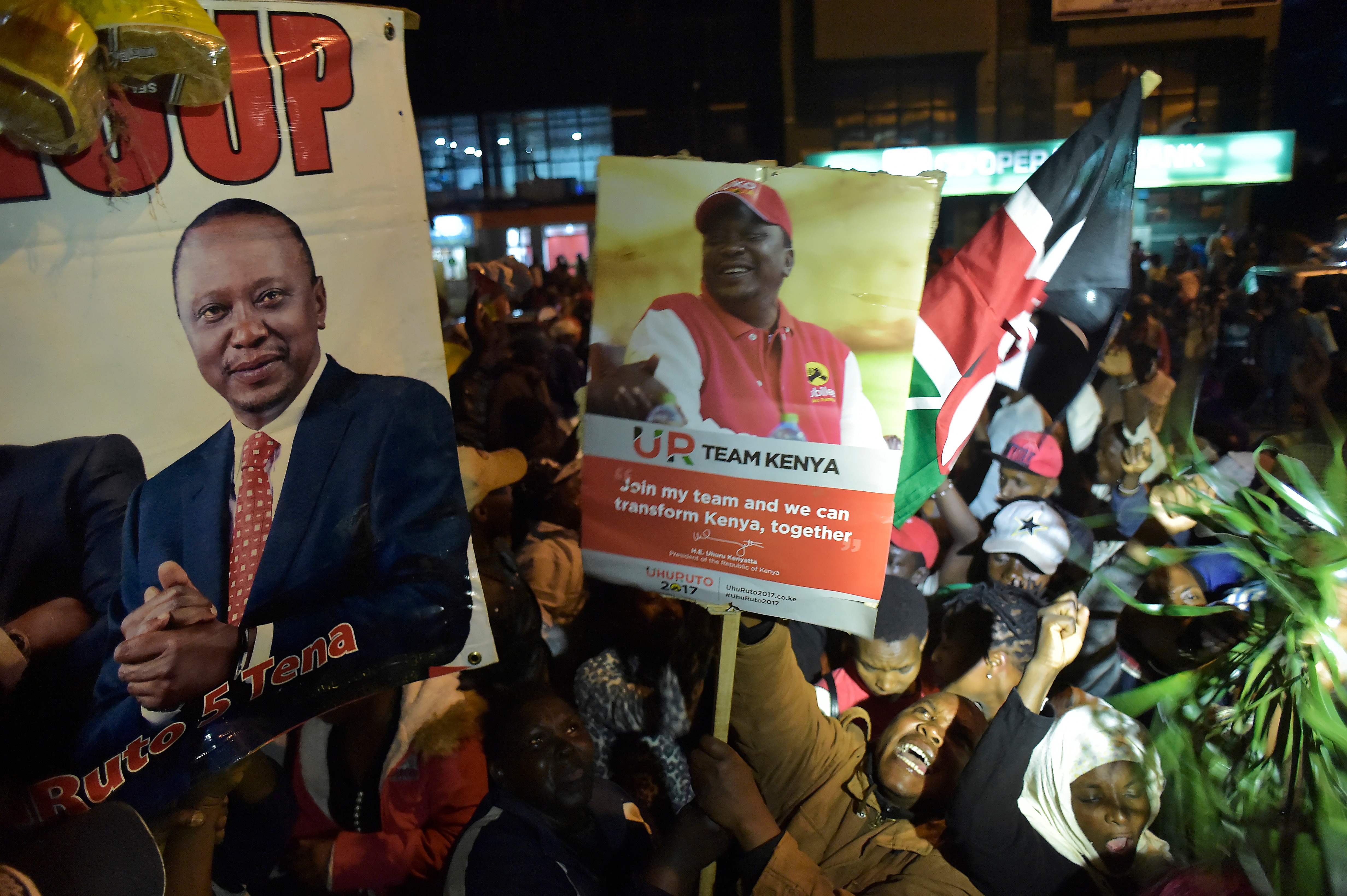 شوارع كيينا بعد إعادة انتخابا كينياتا