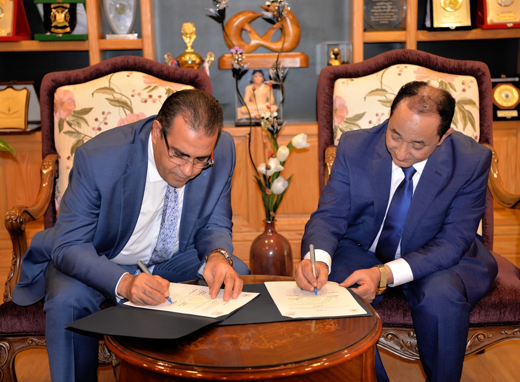 توقيع برتوكول تعاون بين جامعة المنصورة وجامعة العريش (2)