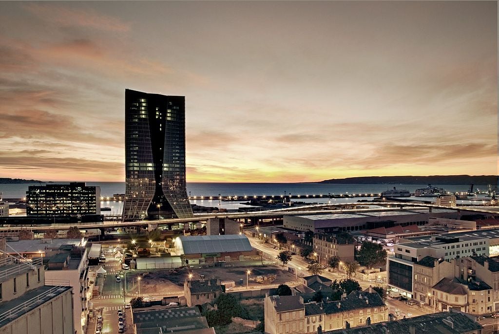 برج سي إم أيه-سي جي إم بمارسيليا في فرنسا