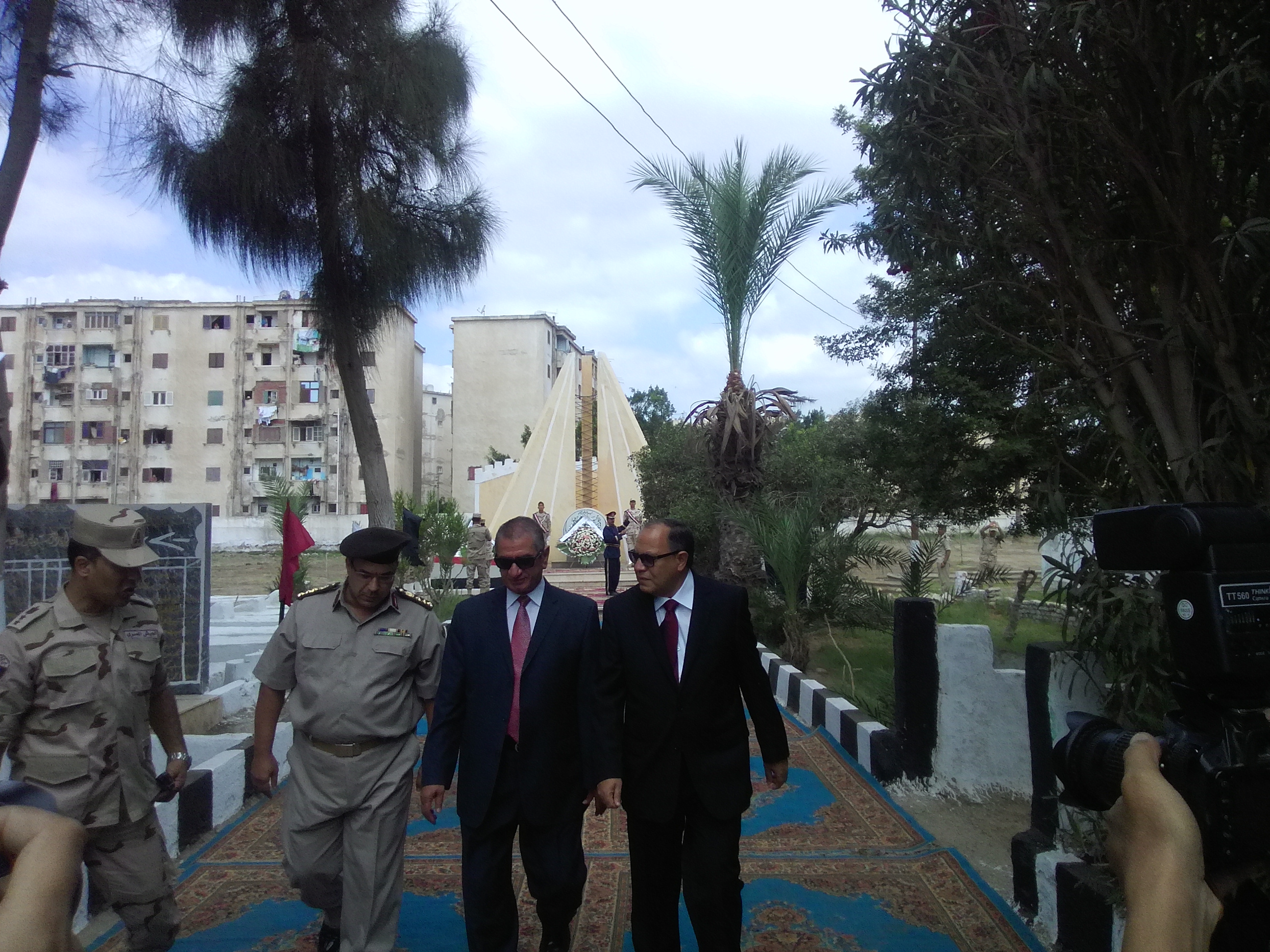  محافظ كفر الشيخ ومدير الأمن خلال الاحتفال