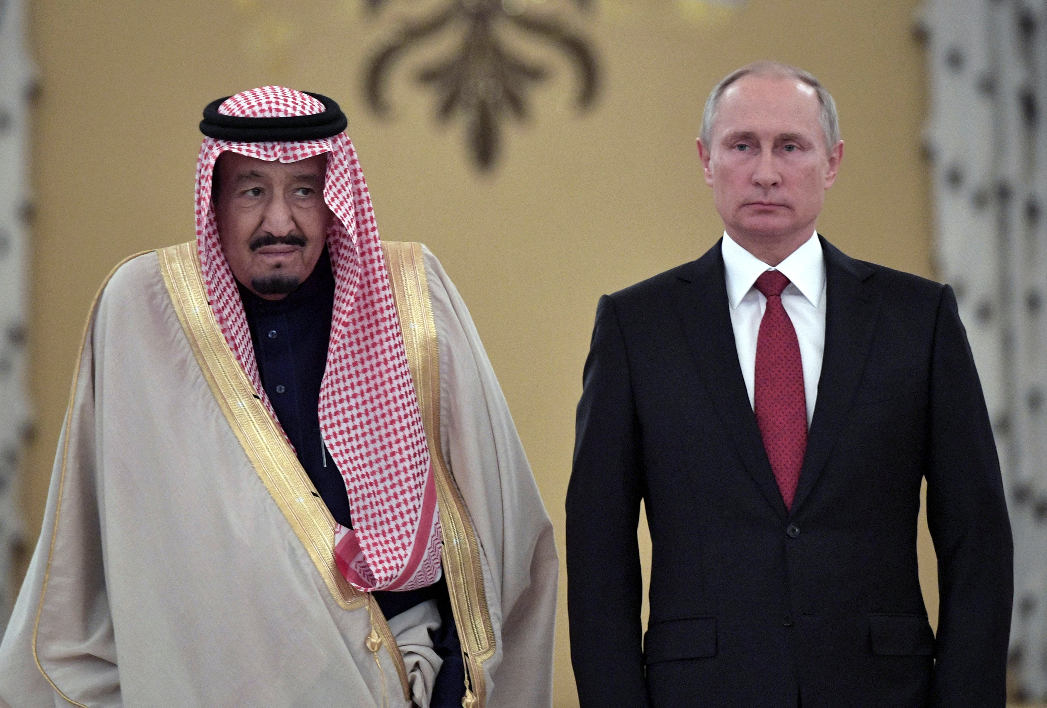 الرئيس الروسى والملك سلمان فى الكرملين
