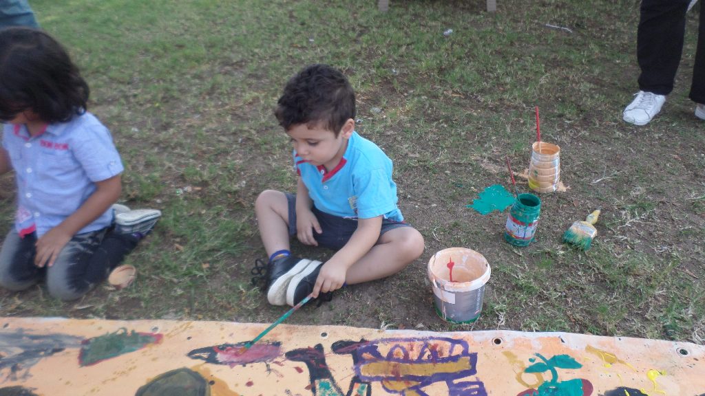 اطفال يرسمون لوحة عن انتصار اكتوبر بالاسماعيلية (6)