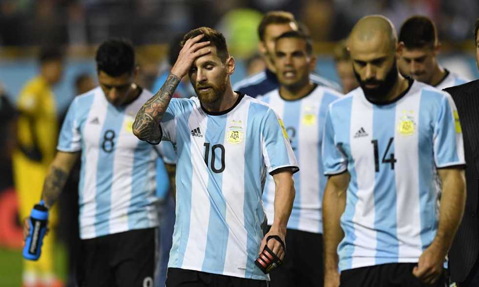خيبة أمل تصيب المنتخب الأرجنتينى فى تصفيات كأس العالم 2018