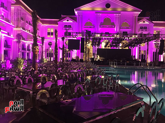التجهيزات النهائية قبل حفل الليلة لافتتاح فندق الماسة بالعاصمة الإدارية (8)