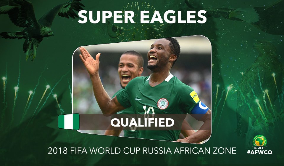 نيجيريا تتأهل لمونديال روسيا 2018
